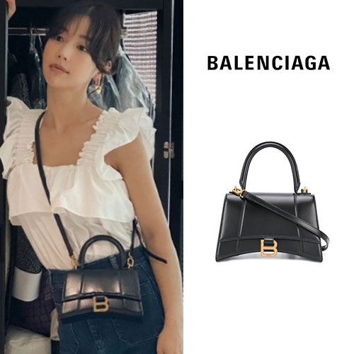 기은세 발렌시아가 아워글래스 XS 박스 핸드백 - 허시백 액세서리